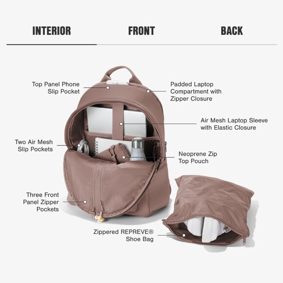 Dagne Dover Black Mini Backpack main image 4
